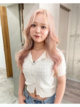 アロ 大阪梅田(alo) 【momoa】夏っぽくすみピンク