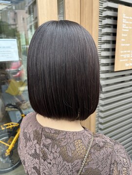 オーガニック リブ 川越(organic+live) 秋の艶髪◎暗めカラー髪質改善ストレート