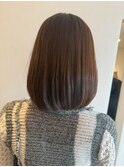 ツヤとまとまりを追求した◎大人ストレートボブ