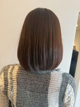 エヌアンドエー 春日部東口店(hair shop N&A) ツヤとまとまりを追求した◎大人ストレートボブ