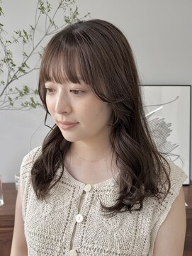 ヘアー アイス 御器所本店(HAIR ICI) ブリーチなし透明感ブラウンベージュ秋カラー冬カラーレイヤー