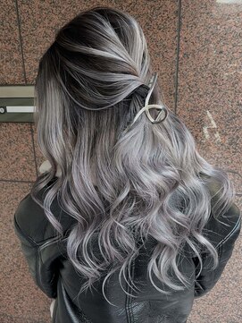 シャドウルーツバレイヤージュ/シルバーグレー