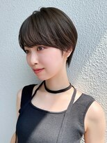 アフロート ディル(AFLOAT D'L) ひし形シルエットショートヘアで大人可愛い透明感ブラウン