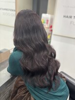 ラピス 横浜(Lapis) パープルブラウンブリーチカラーダブルカラーシールエクステ