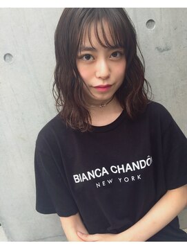 フッズ(HOODS) 外はねウェーブ　ミディアム　パーマ