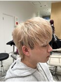 マッシュウルフ/刈り上げセンターパート/似合わせカット