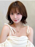 韓国ボブ/大人ボブ/レイヤーボブ/小顔ヘア/くびれボブ