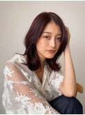 上品ツヤボルドーレイヤーミディ