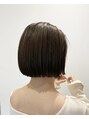 トッカ ヘアーラウンジ 日吉店(tocca)&nbsp;首元がすっきりと美しく見える、切りっぱなしのミニボブです。