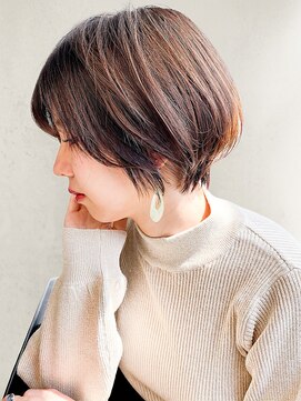 カーサ バイ ハミュウ たまプラーザ(CASA by Humium) 大人可愛い30代40代小顔ナチュラルショートボブ/似合わせカット