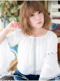 *COVER HAIR*大人かわいい♪くせ毛風の小顔ボブa