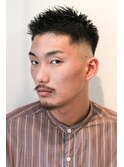 スキンフェード刈り上げスパイキーベリーショート