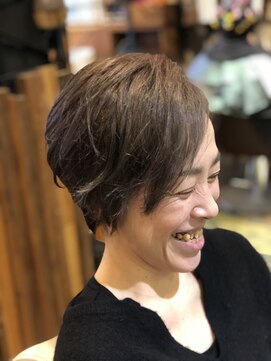 ヘアー クリエイト カルバリ(HAIR CREATE Calbari) グレーハンサムショート