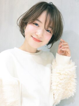 アルバム 渋谷パルコ(ALBUM) 愛されナチュラルショート_外ハネボブアッシュブラウン_46645