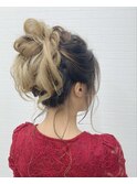 華やかお団子アップ