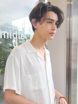 グロウミドル(GROW middle) 人気！センターパートウェットヘア長めかき上げヘア　野村恵子
