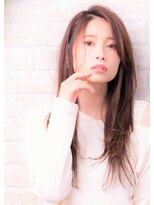 ソア 武蔵小杉(SOAR)&nbsp;かきあげマロンベージュストカールくびれヘア黒髪Ａラインボブ