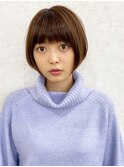 丸みのある◎ショートボブ