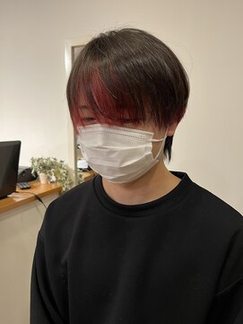 ヘアーコンセプト(HAIR CONCEPT) チェリーレッドのフェイスフレーミングカラー