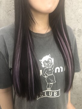 ルーツアイリー 心斎橋(ROOTS IRIE) インナーカラー　パープルアッシュ