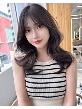 アフロートリノ(AFLOAT Leino) 大人可愛い 韓国ヘア くびれヘア レイヤーカット 顔まわり#