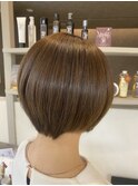 お手入れ簡単丸みショート/髪質改善カラー