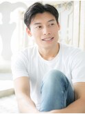 mod's姪浜/黒髪アッシュブラックビジネス爽やかメンズショートh