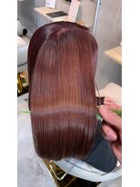 クー 戸越銀座(QOO) 美髪のススメ髪質改善切りっぱなしボブピンクブラウン