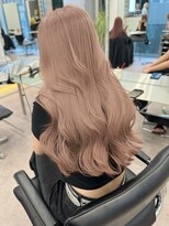 サンクプロジェクト(cinq PROJECT) 韓国ヘアミルクティーアッシュベージュカラー30代原宿ブリーチ