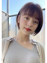 ネイロ 日本橋(NeiRo)&nbsp;小顔ショートボブハイライトカラー大人ショートカット白髪ぼかし