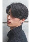 黒髪センターパート