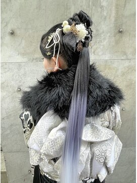 ミラ(Mila) 艶々ハイポニー★成人式卒業式 着付けヘアセット