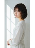 髪質改善ニュアンスカラーツヤ髪スタイルセンターパート