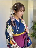 卒業式着付け、ヘアセット