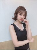 こなれ外ハネミディ×ニュアンスウェーブ[横浜駅]