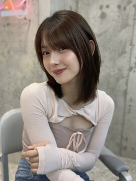 シー バイ ロンド 新宿(Sea by Lond) 外はねボブ×美髪[韓国/美髪/グレージュ]