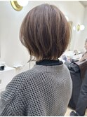 Say.ショートボブホワイトグレージュミニウルフぱっつん前髪