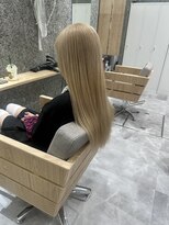 ヘアーテラスエム 奈良店(hair terrace M)&nbsp;ブリーチハイトーンベージュミルクティーベージュ
