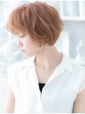 ■透明感オレンジベージュマッシュパーマ302-2上尾10代20代30代