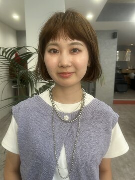 ジュール(JOULE'S) ボブ/ブリーチ無しダブルカラー/ハニーブラウン