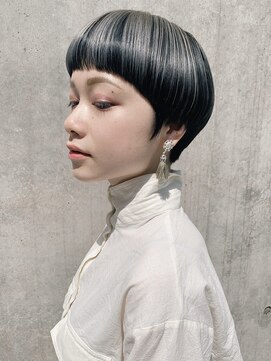 ピークアブー 原宿ハラカド(PEEK-A-BOO) アンブレラカラー/デザインカラー/白髪ぼかし/ピクシーショート