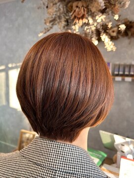 アルファ 我孫子店(alpha) ショートボブ/オレンジブラウン/まとまり/うるツヤ/我孫子