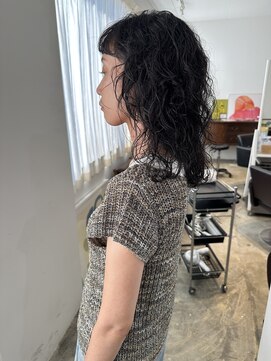 ヘアー アイス ルーチェ(HAIR ICI LUCE) 大人パーマ ミディアムパーマ レイヤーパーマ オン眉 西田