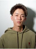 【爽やかアップバング】強めツイスパ×刈り上げフェード