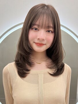 ガーデン 渋谷(GARDEN) 小顔に見せるヘア/オリーブグレー/ココアベージュ/レイヤー