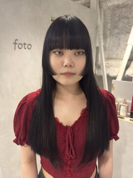 フォト 新宿(foto) 姫カット/ストレート/髪質改善/イメチェン/前髪/新宿