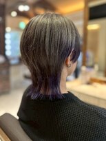 ヘアリゾート粋 ティガ 池袋店(tiga)&nbsp;透明感アッシュグレー/レイヤーカット/ショートウルフ