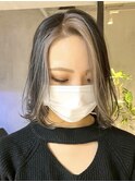 武蔵小杉ダブルカラータッセルボブミルクティーベージュカラー