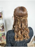ハーフアップ/推し活ヘアセット