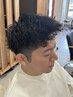 メンズカット+パーマ　￥10000